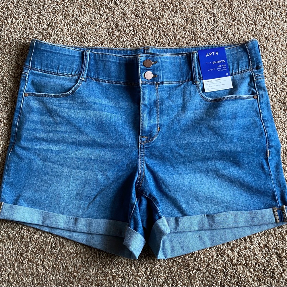 Apt. 9 Midrise Tummy Control Jean Shorts